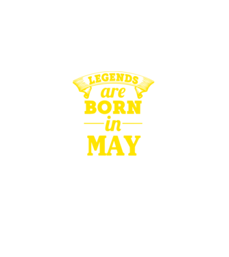 Legends are born in May model roz pe tricou