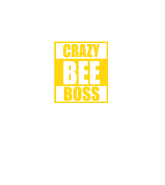 Crazy bee boss model negru pe tricou