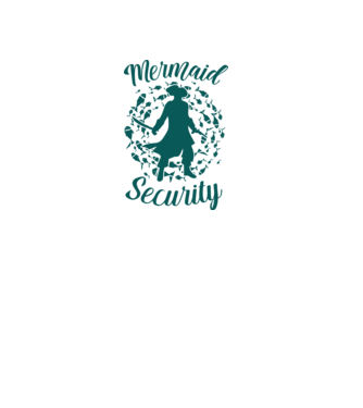 Mermaid Security boys model negru pe tricou