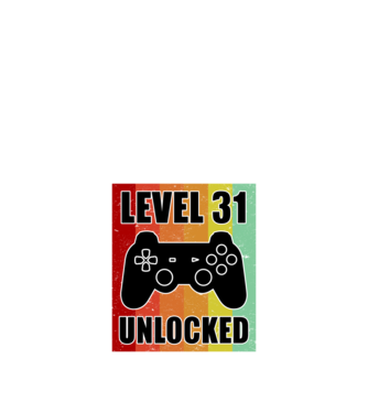 level 31 unlocked retro gamer model negru pe tricou