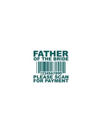 Father of the bride model alb pe tricou