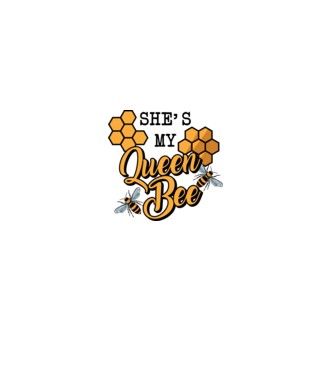 Queen Bee model turcoaz pe tricou