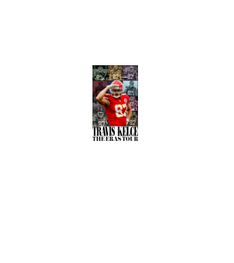 Taylor Swift Eras Travis Kelce model alb pe tricou