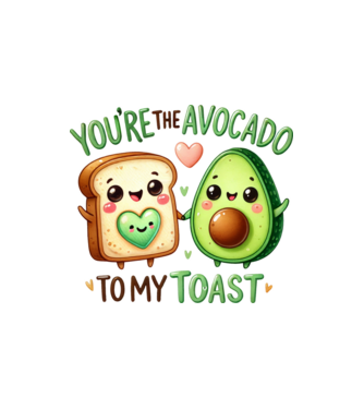 Avocado to my Toast model nisipiu pe tricou