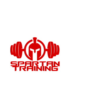 Spartan Training model alb pe tricou