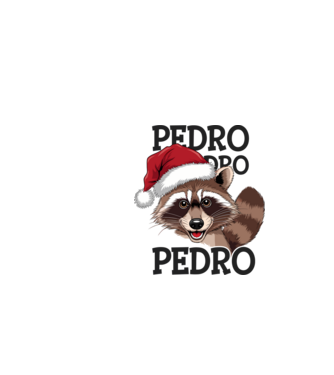 Pedro pedro xmas model alb pe tricou