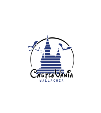 România CastleVania model alb pe tricou