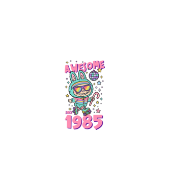 Awesome since 1985 - Labubu model nisipiu pe tricou