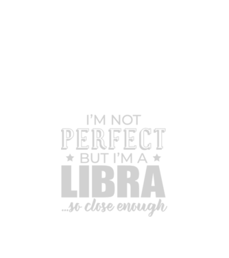 Not perfect, but LIBRA model negru pe tricou