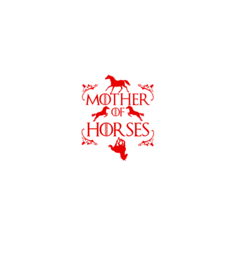 Mother of Horses model negru pe tricou