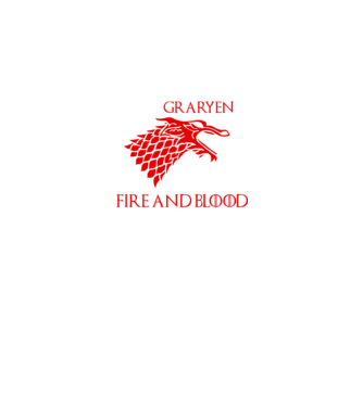 house stargaryen model negru pe tricou