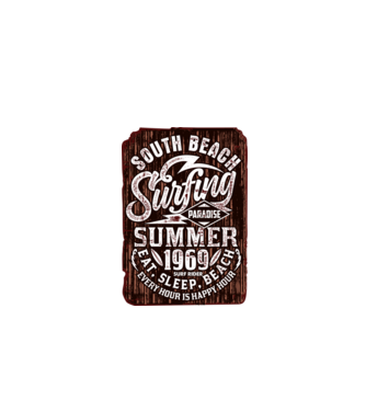 South Beach model negru pe tricou
