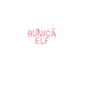 bunică elf model negru pe tricou