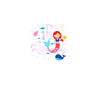 Mermazing Birthday 14 model negru pe tricou