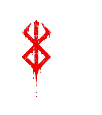 Berserk logo model negru pe tricou