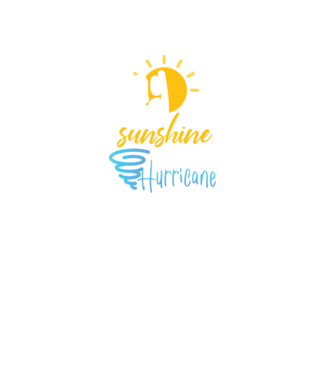 May Girls are Sunshine mixed with a little Hurricane model negru pe tricou