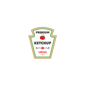 ketchup premium - calitate model albastru închis pe tricou