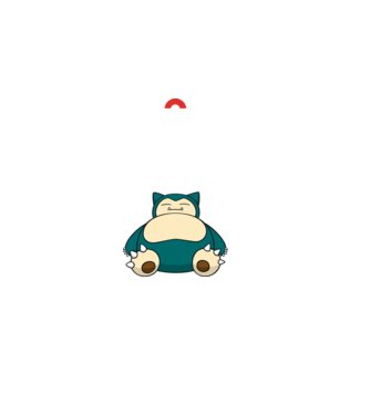 Keep Calm Snorlax model negru pe tricou