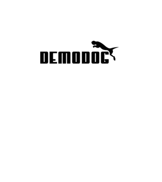 demodog logo black model roz pe tricou