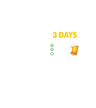 I only drink 3 days a week model galben neon pe tricou