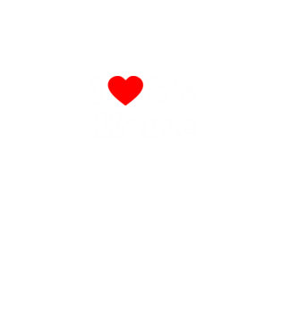 i ove my horse model negru pe tricou