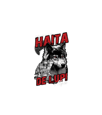 Petrecere de burlac - haită de lupi masculi alfa model negru pe tricou