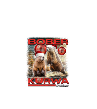 Bober kurwa christmas universe model negru pe tricou
