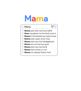 căutare Google Mama model negru pe tricou