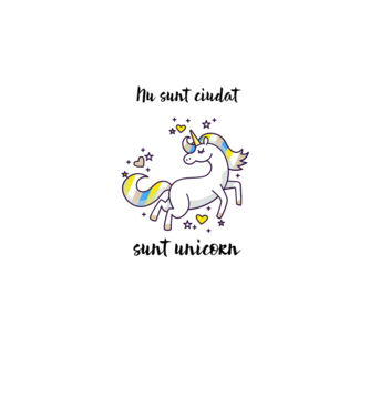 Nu sunt ciudat - sunt unicorn model albastru regal pe tricou