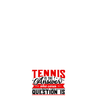 Sport is the answer JUCĂTOR TENIS model alb pe tricou