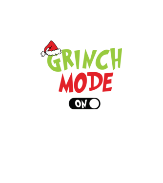Grinch Mode model alb pe tricou