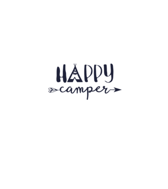 Camper tepee model alb pe tricou