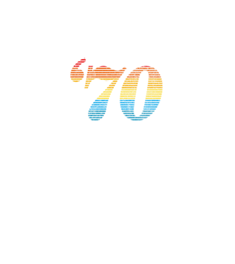 Retro Birthday 1970 model negru pe tricou