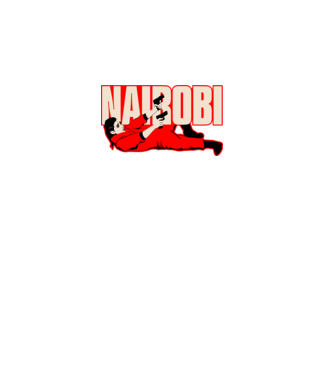 nairobi la casa de papel model negru pe tricou