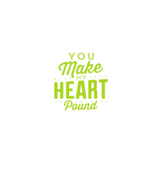 Make my heart model negru pe tricou