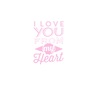 love you from model roz neon pe tricou