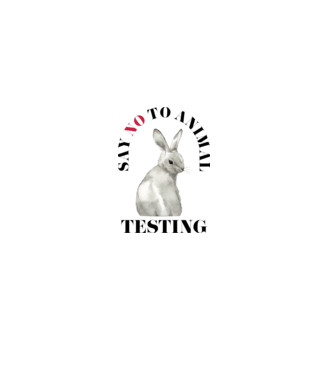 Say NO to animal testing model alb pe tricou