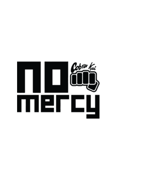 No mercy cobra kai model negru pe tricou