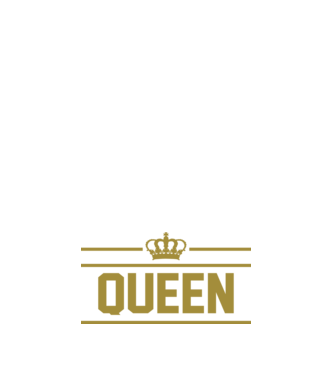 Queen model albastru închis pe tricou