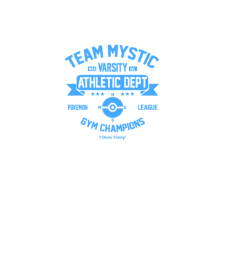 Mystic champions model negru pe tricou