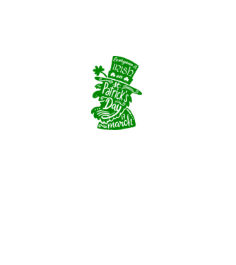 Everyone is irish leprechaun model alb pe tricou
