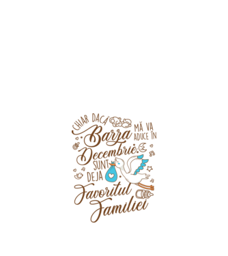 Favoritul familiei DECEMBRIE model alb pe tricou