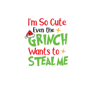 So cute Grinch model negru pe tricou