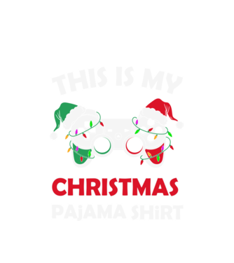 This is my christmas pajama model alb pe tricou