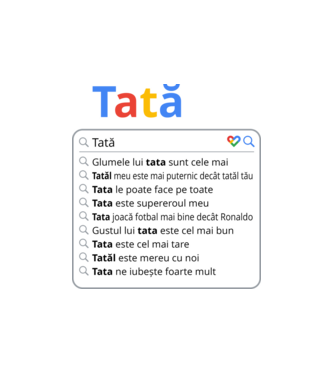 căutare Google Tată model nisipiu pe tricou