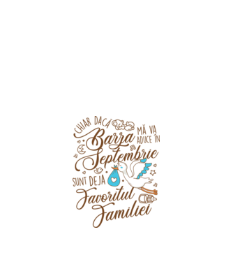 Favoritul familiei SEPTEMBRIE model alb pe tricou
