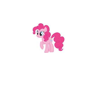 Pinkie Pie model alb/roșu pe tricou