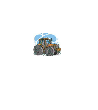 TRACTOR model roz deschis pe tricou