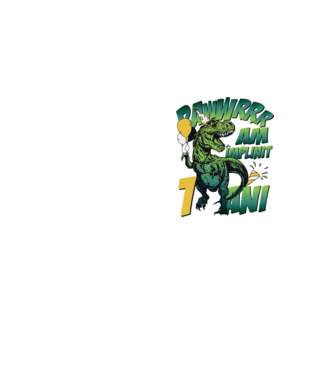 Rawr Am împlinit 1 an model galben neon pe tricou