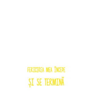 fericirea mea începe cu un nas rece și umed și se termină cu datul din coadă model negru pe tricou